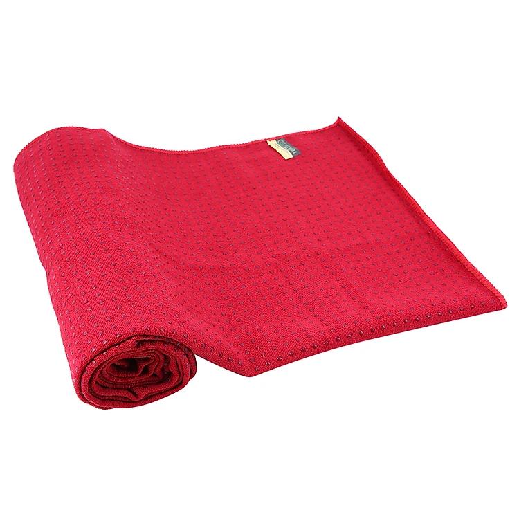 Khăn trải thảm yoga cotton hạt cao su non Senior cao cấp