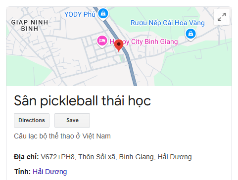 Sân pickleball thái học