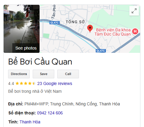 Bể Bơi Cầu Quan