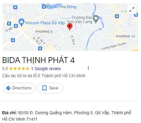 BIDA THỊNH PHÁT 4