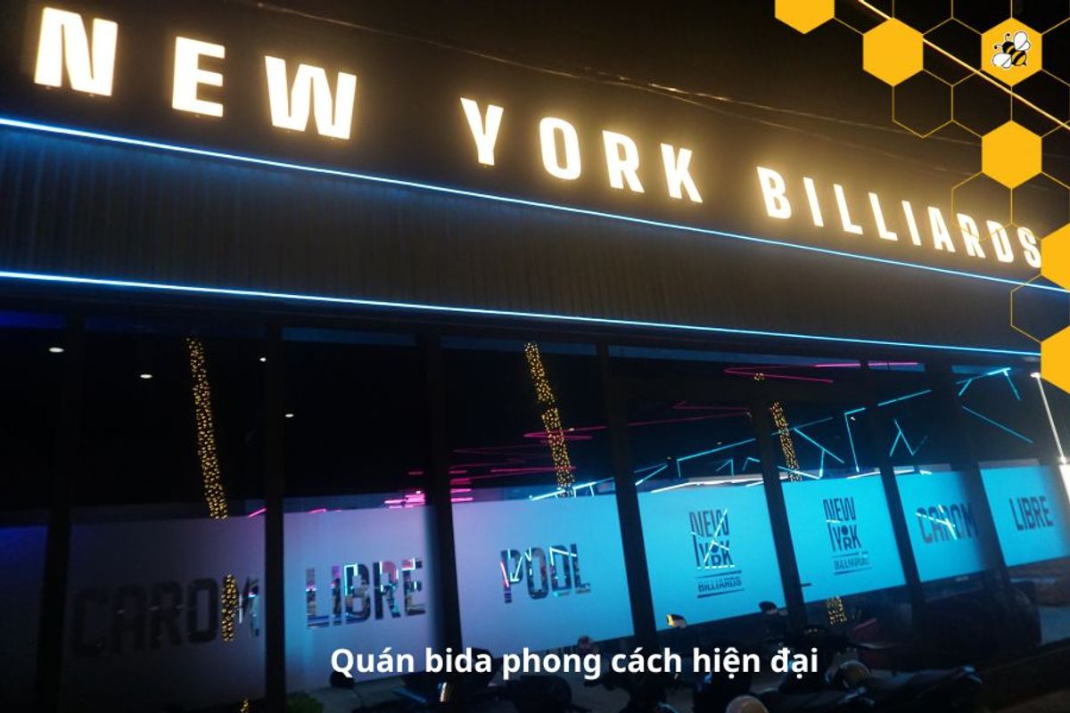 quán bida theo kiểu hiện đại
