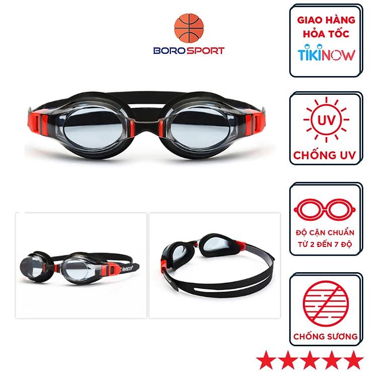 Kính Bơi Cận Từ 2 Đến 7 Độ Kính Bơi Người Cận Dây Đeo Êm Ái Chông Sương Thời Trang Cleacco SG1670 Boro Sport