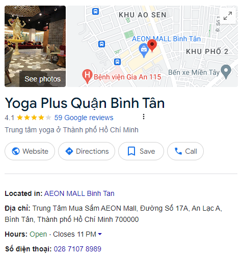 Yoga Plus Quận Bình Tân