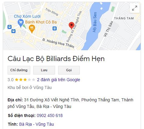 Câu Lạc Bộ Billiards Điểm Hẹn