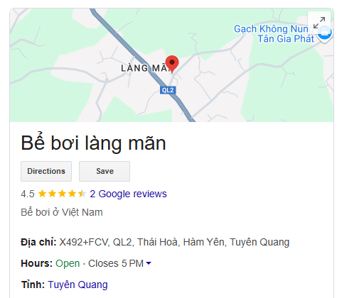 Bể bơi làng mãn