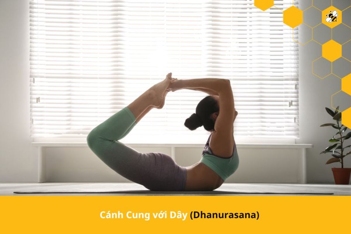 Cánh Cung với Dây (Dhanurasana)