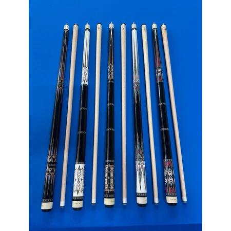 Cơ CueMall - Cơ Bida Lỗ/Pool - Gỗ Maple/Gỗ Thông - Hoa Văn Nhiều Kiểu
