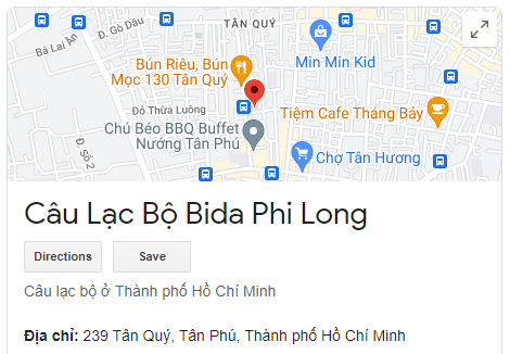 Câu Lạc Bộ Bida Phi Long