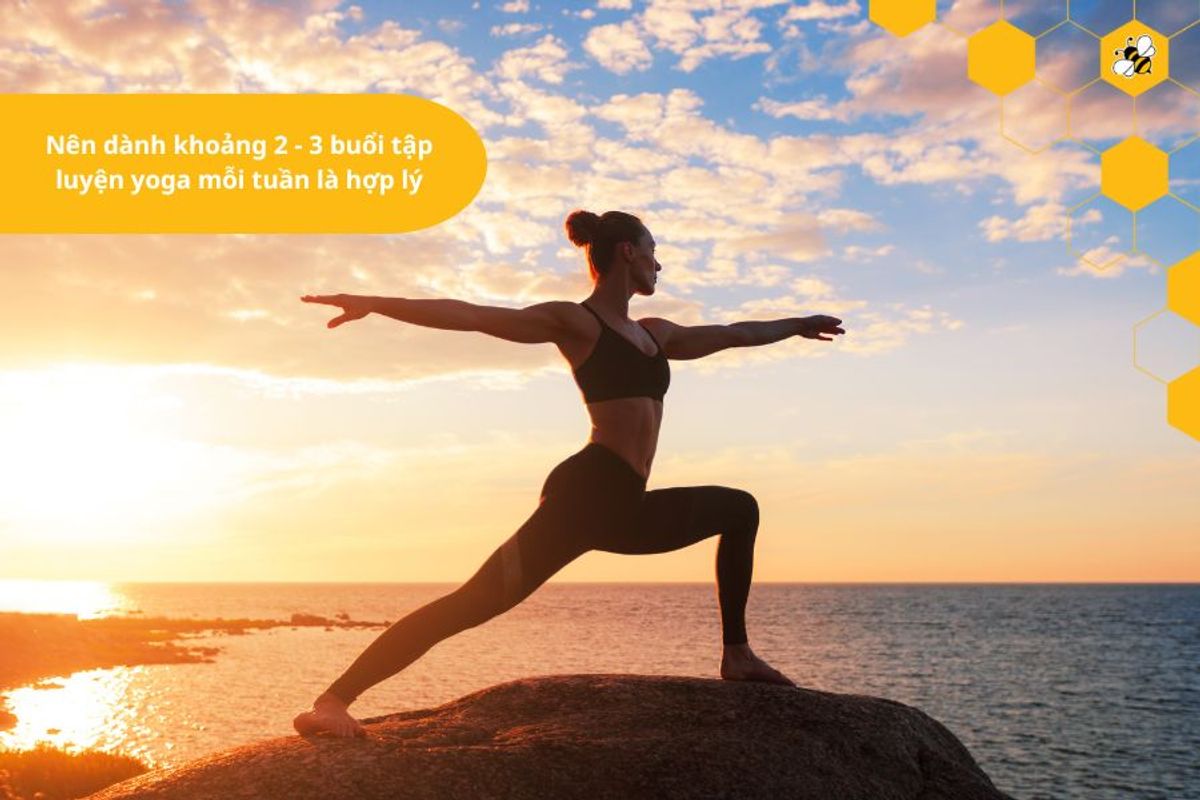 Nên dành khoảng 2 - 3 buổi tập luyện yoga mỗi tuần là hợp lý