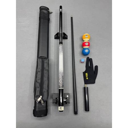 Cơ Bida CarbonATHENA Kỳ đà Ngọn Carbon lõi sợi thủy tinh Combo Bao da+Găng tay+Lơ+Cơ+Tay nối 15cm Billiards Luxuryshopx