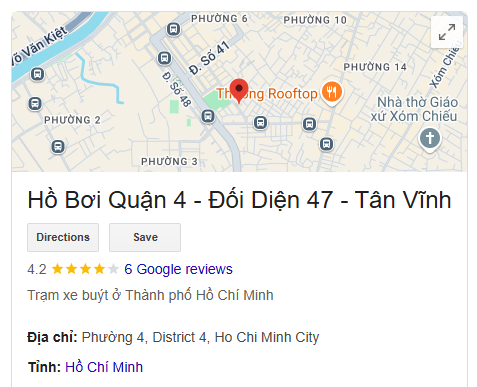 Hồ Bơi Quận 4 - Đối Diện 47 - Tân Vĩnh