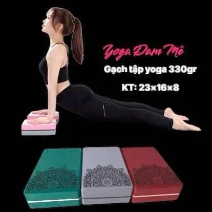 Gạch tập yoga block tập yoga 330gam