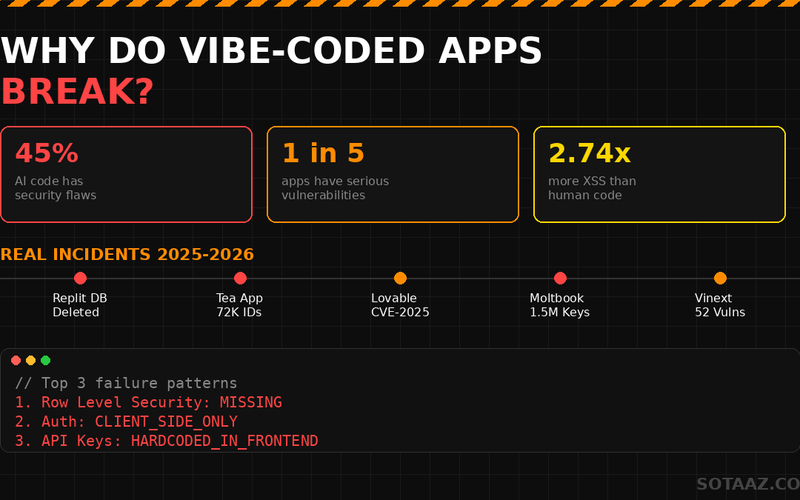 Why Do Vibe-Coded Apps Break? — Real Incidents and How to Survive