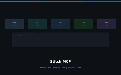 Stitch MCP 실전 가이드 — 설치부터 UI 생성까지