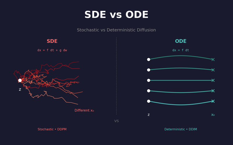 SDE vs ODE: Score-based Diffusion의 수학적 기초