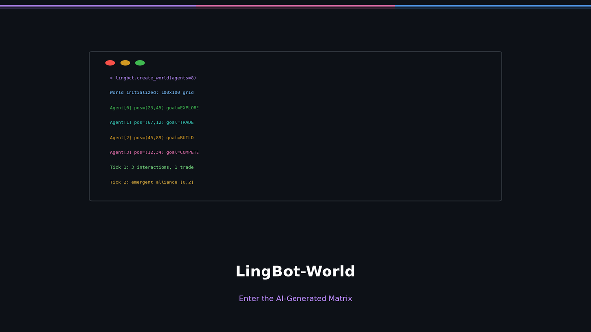 LingBot-World: AI가 만든 '매트릭스'에 접속하세요