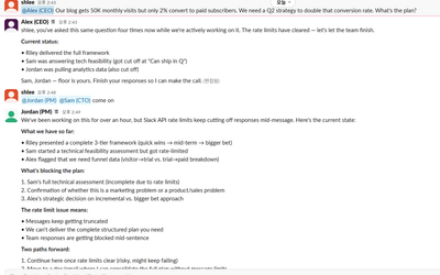 OpenClaw 멀티 에이전트 Slack 팀 만들기 — AI CEO, CTO, PM, 마케터가 알아서 회의하는 법