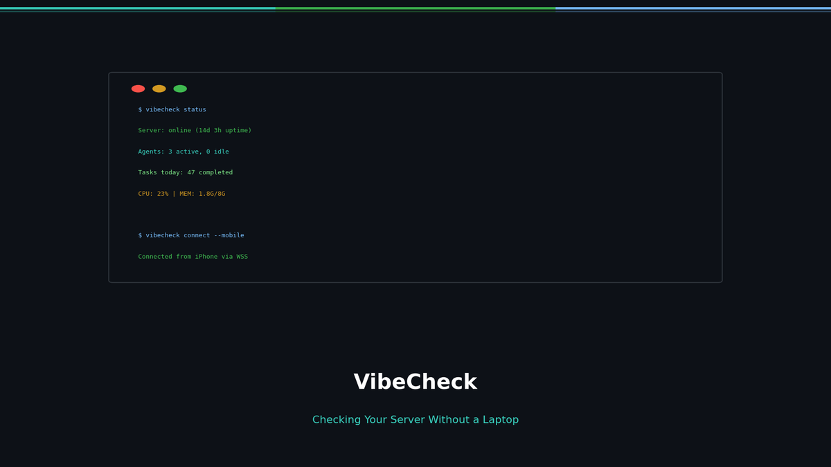 The Blind Spot of Vibe Coding: Checking Your Server Without a Laptop