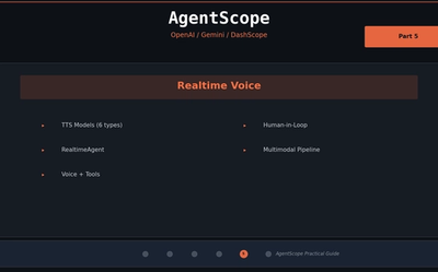 AgentScope 실시간 음성 에이전트 — OpenAI/Gemini/DashScope Realtime API