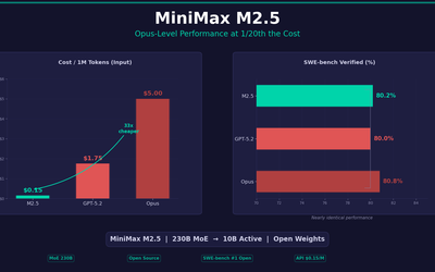 MiniMax M2.5: Opus-Level Performance at $1 per Hour