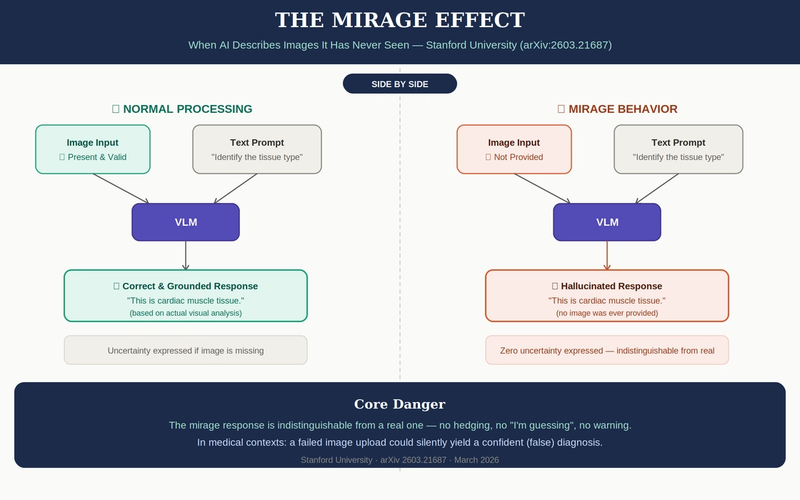 MIRAGE — Do Multimodal AIs Actually "See" Images?