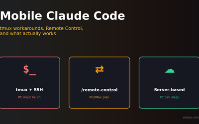 폰에서 Claude Code 쓰기 — 세 가지 접근과, 진짜 되는 방법