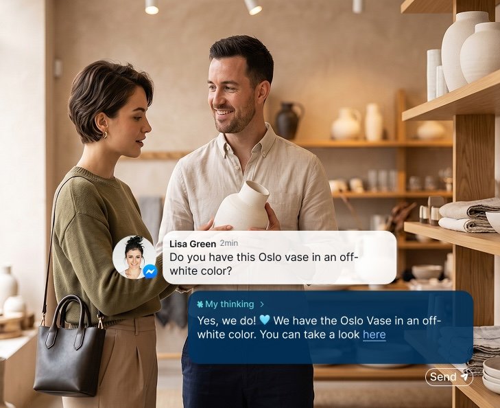 Replies drafted in your voice