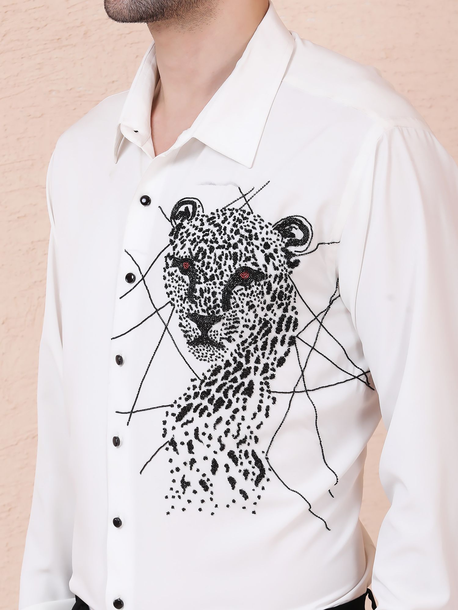 PREDATOR (TIGER) – HAND EMBROIDERED DESIGNER SHIRT