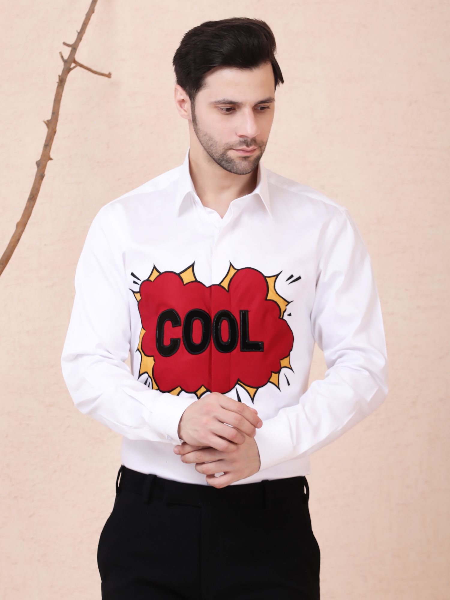 POP COOL – DESIGNER SHIRT – WHITE