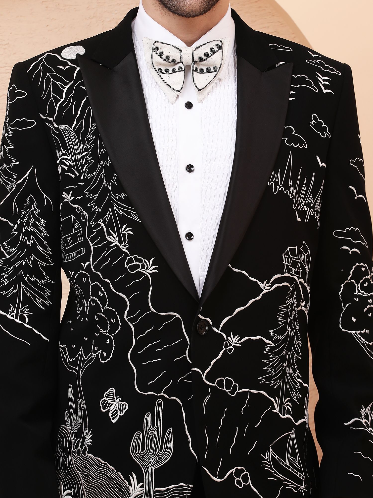 NATURE SKETCH DESIGNER TUXEDO - BLACK 