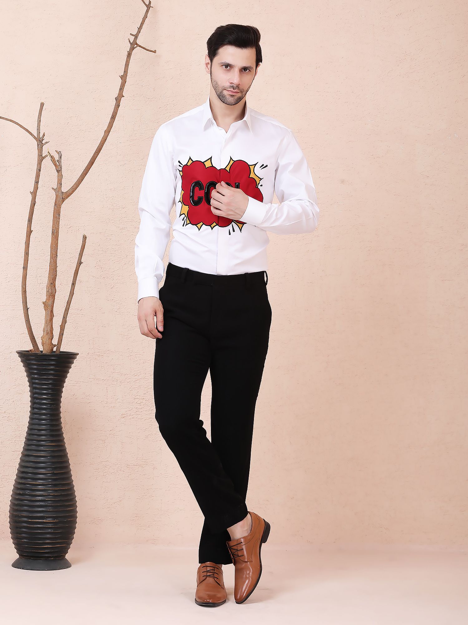 POP COOL – DESIGNER SHIRT – WHITE