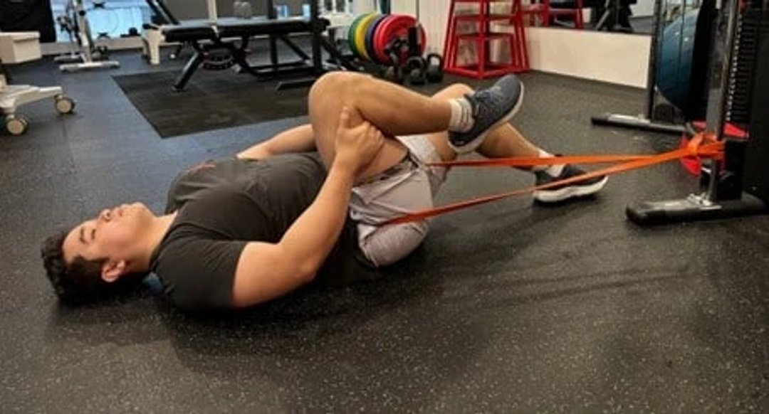 Figure 3: Hip inferior glide with band