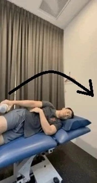 Sidelying arm raise