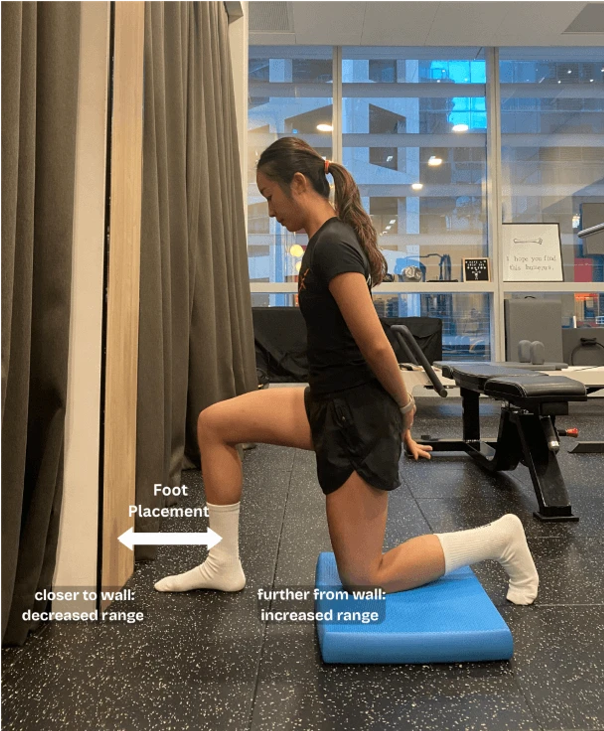 Knee to wall drill