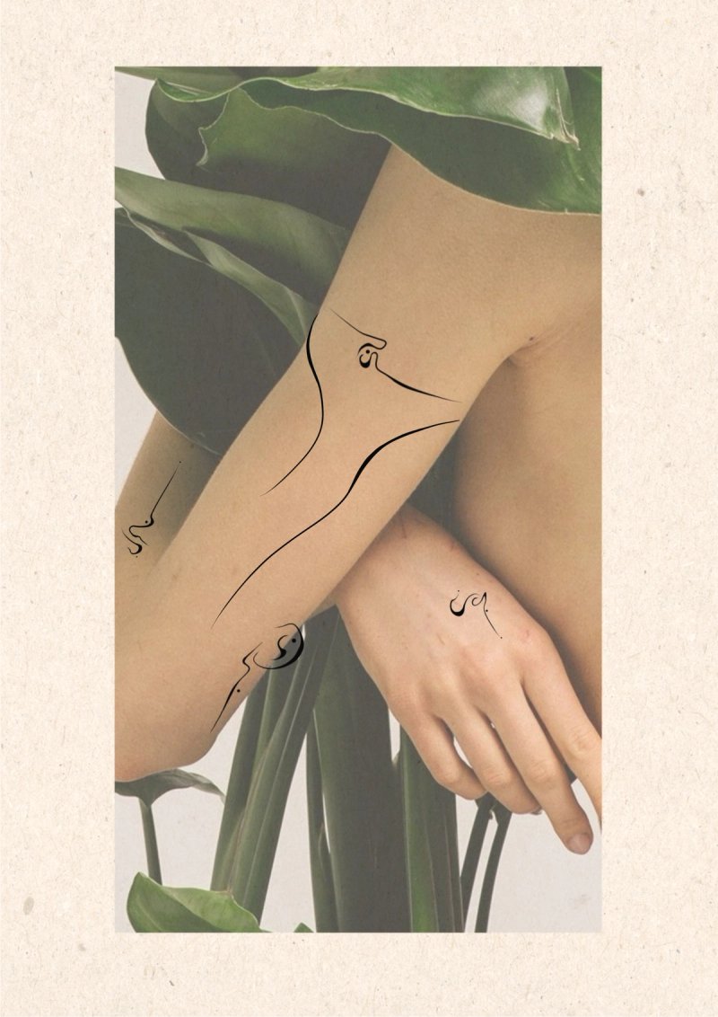 Flash bijou bras tattoo