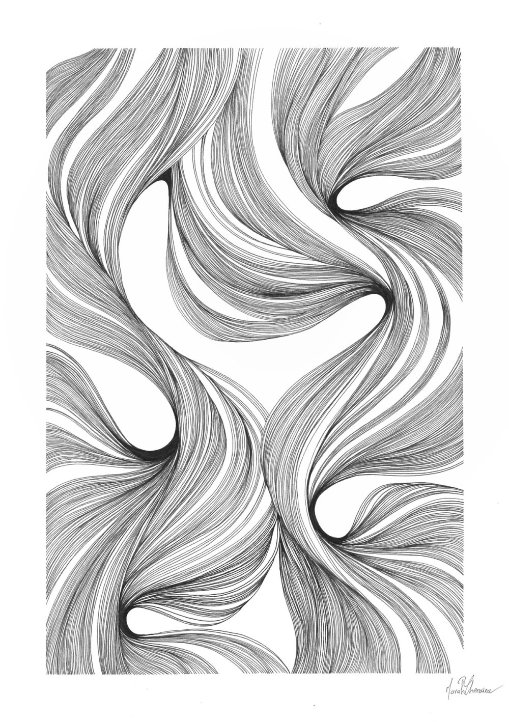 Entrelacs de lignes