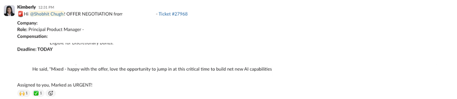 AI offer
