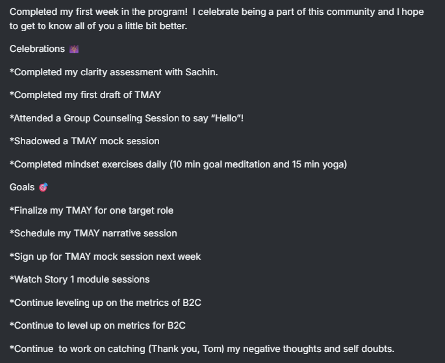 1st Week, TMAY Draft, & Shadowed TMAY Session
