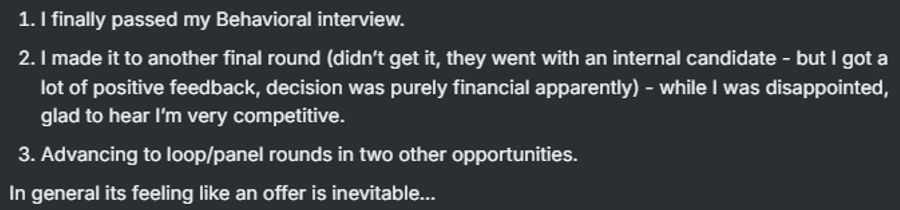 Passed Behavioral Interview