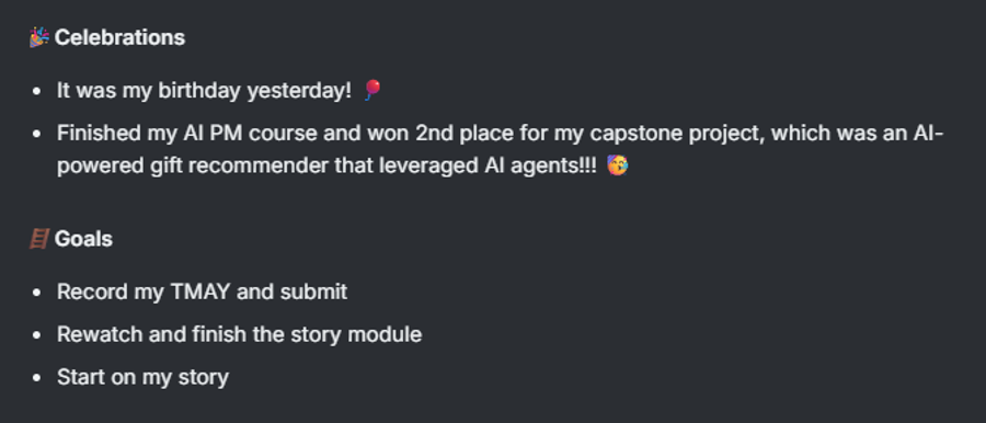 Finished AI PM Course