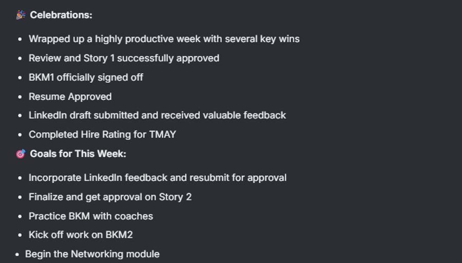 Story 1, BKM 1, Resume Approved & Hire on TMAY