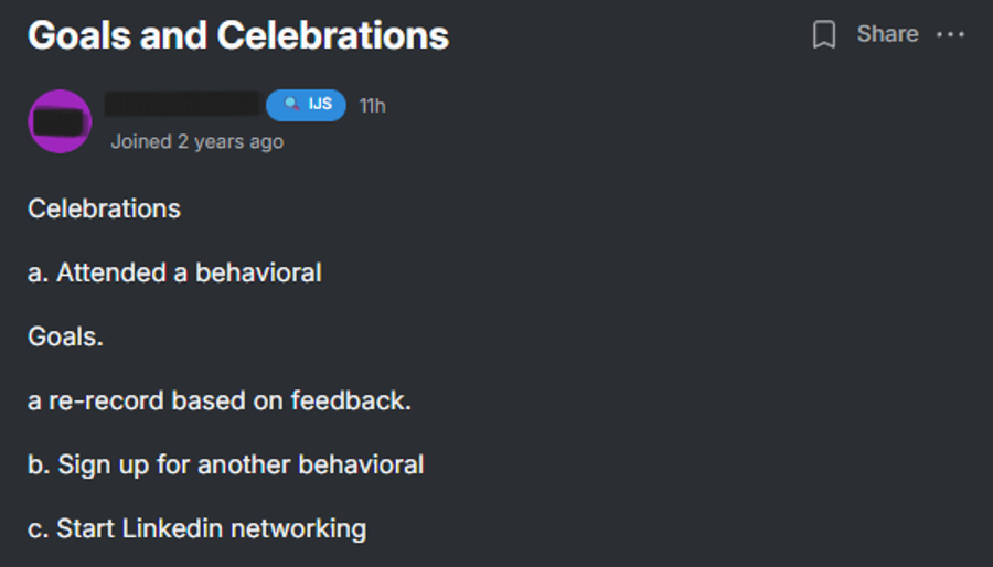 Attended a Behavioral