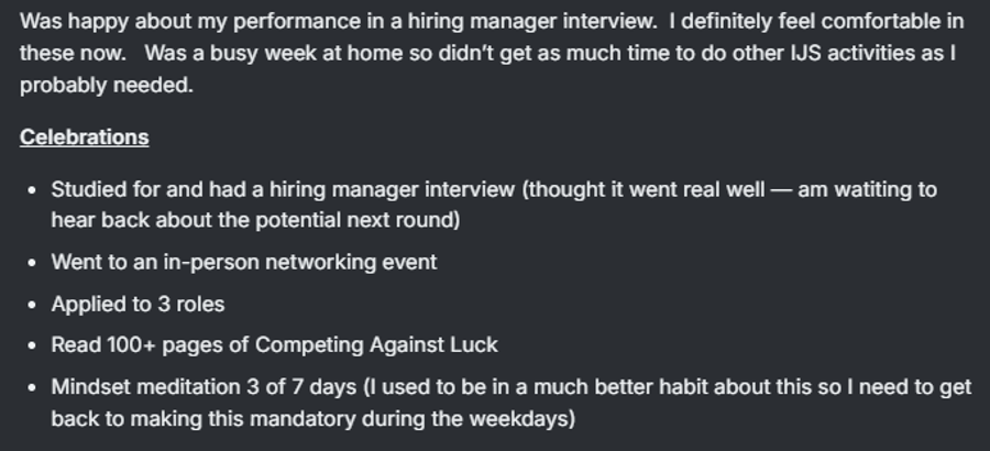 HM Interview Went Well