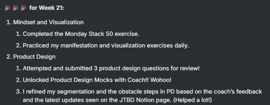 Submit 3 PD Exercises & Unlocked PD Mocks