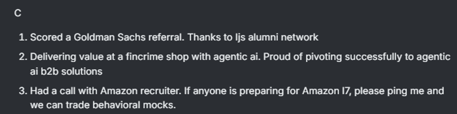 Scored a Referral Thanks to IJS Alumni Network