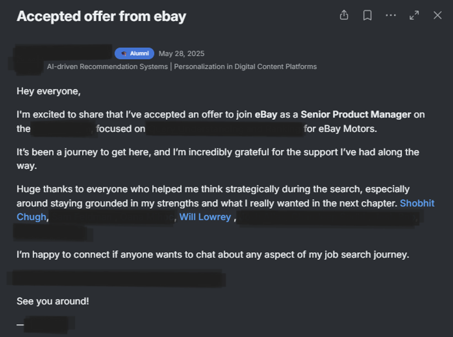 Senior PM at eBay