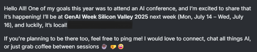 Attend an AI Conference