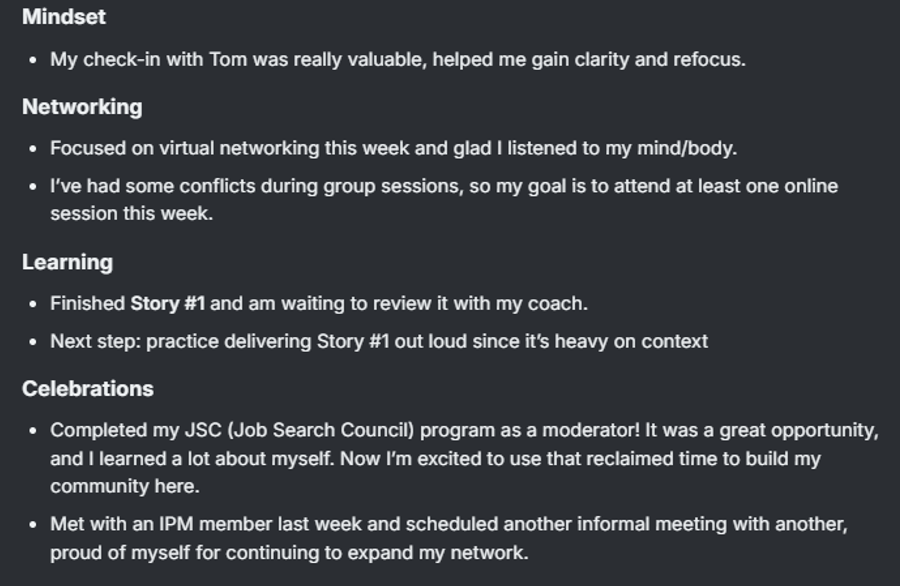 Story 1 Done & Virtual Networking