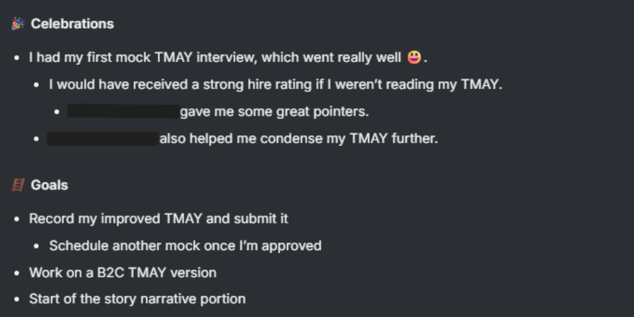 Had 1st TMAY Mock