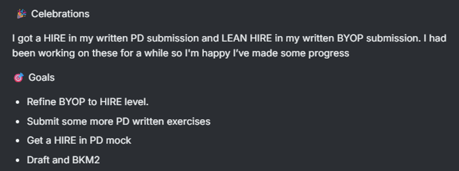 Hire on Written PD Submission